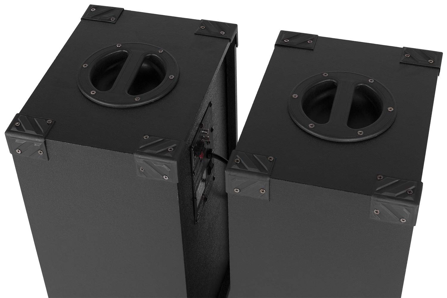 IMPIANTO KARAOKE pronto all'uso 2 CASSE ATTIVE BLUETOOTH + MICROFONI WIRELESS + CAVO PC + SOFTWARE PC KARAOKE