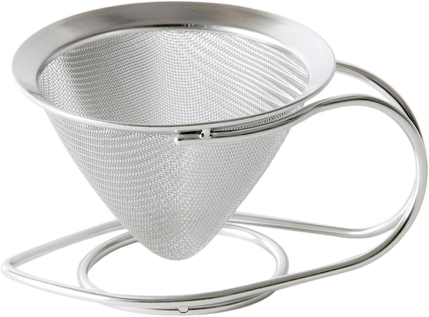 KOGU 45320 Shimomura Tea Dripper (Made in Japan), Dishwasher Safe, For Drip Tea and Coffee, Enjoy the Fragrance, Can Be Placed on Cup, Durable Tea Infuser with Handle, Stainless Steel, Tsubame Sanjo