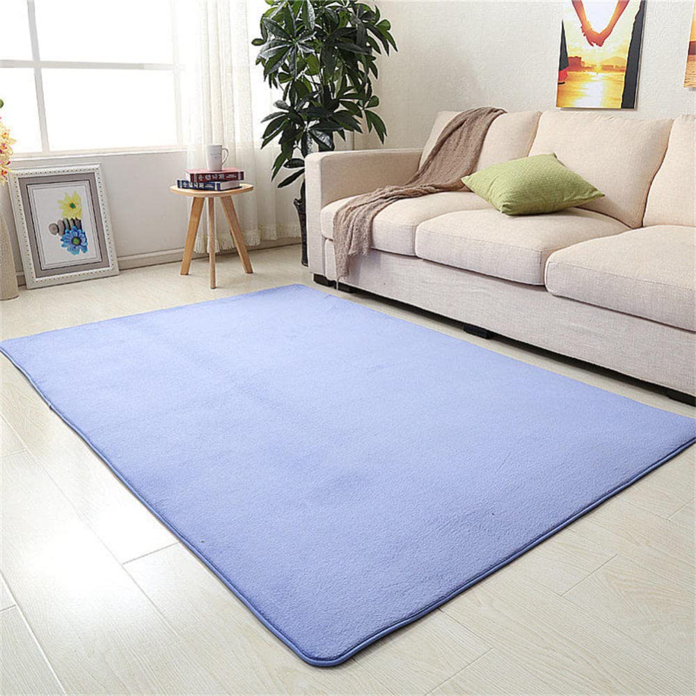 Tapis salon moderne super doux à poils courts LUNEZY