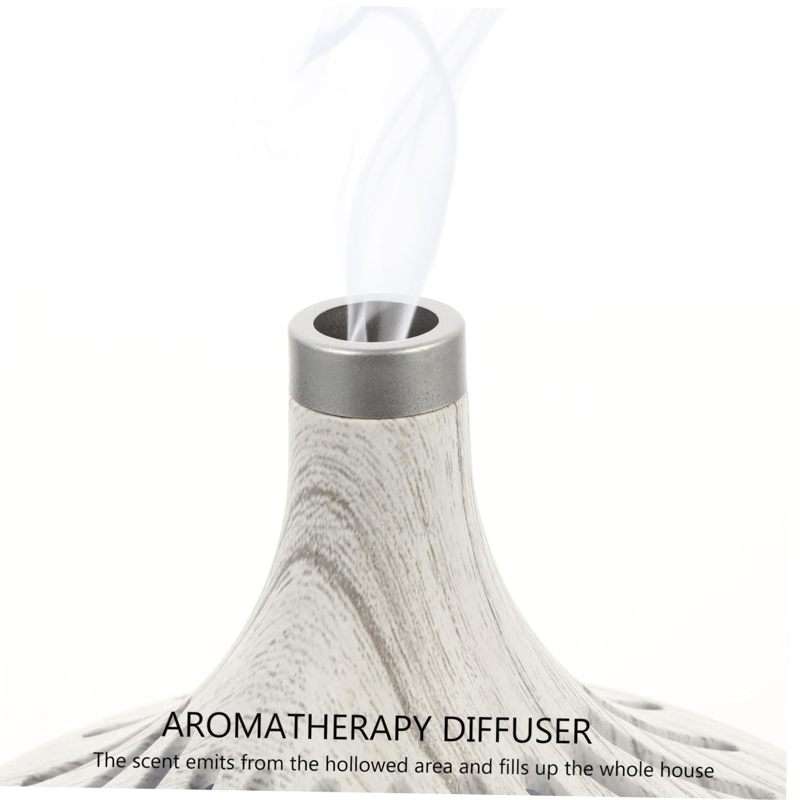 Humidificador de Aroma de Vapor Frío Hueco Diseño de Madera 400 Ml