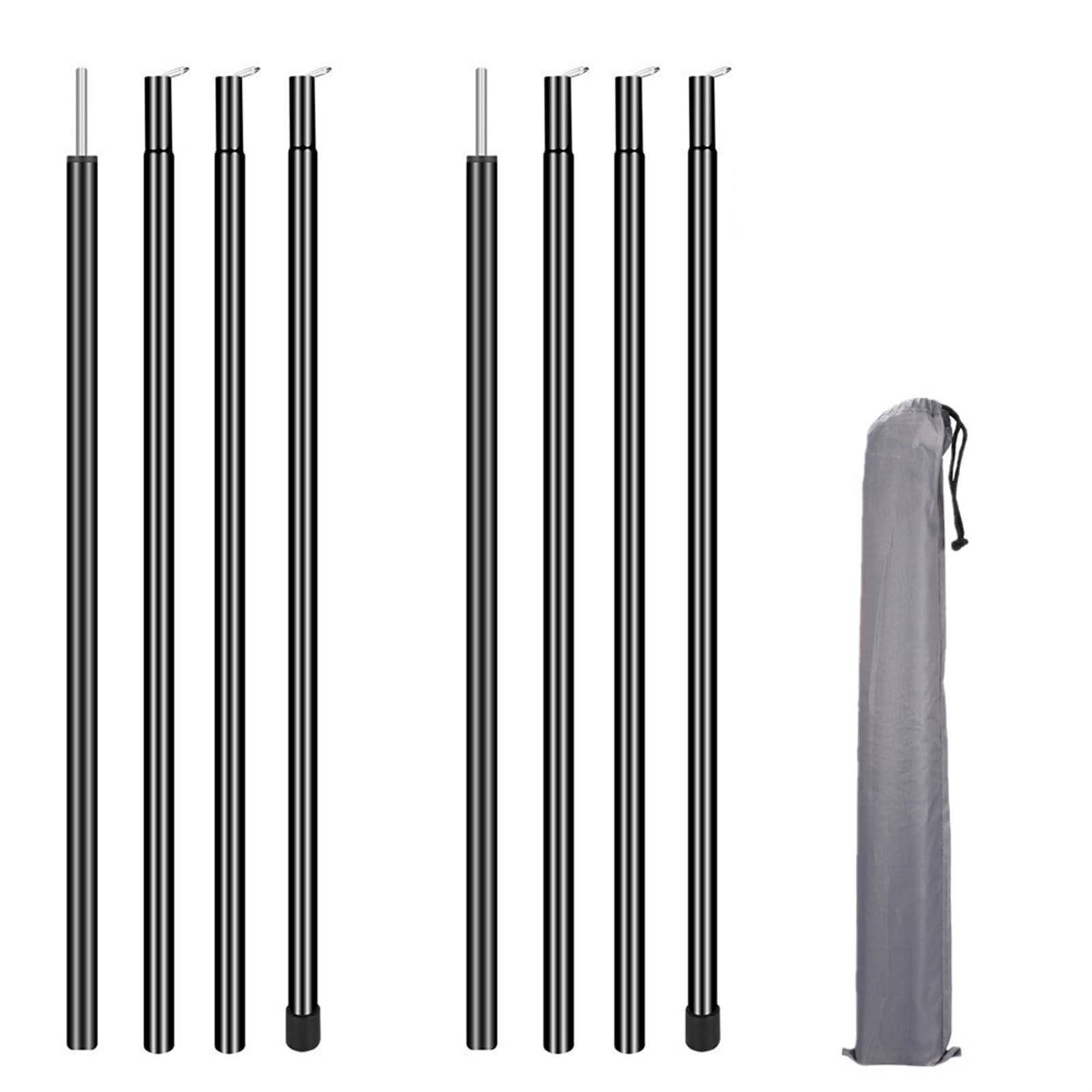 Vordachstangen-Set 2 Teile/Satz Aluminiumlegierung Stange Zeltstange Ersatz Zubehör Verstellbare Stangen Sonnensegel Baldachin Zubehör Zelt Stützstangen ZeltgestäNge