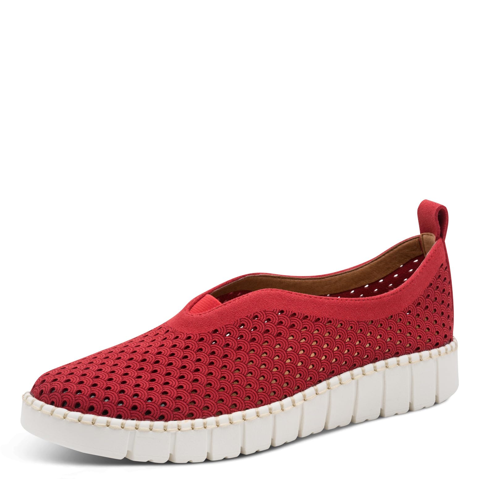 Jana Women's Damen Slipper Vegan 8-24560-46 Loafer, red, 7.5 UK