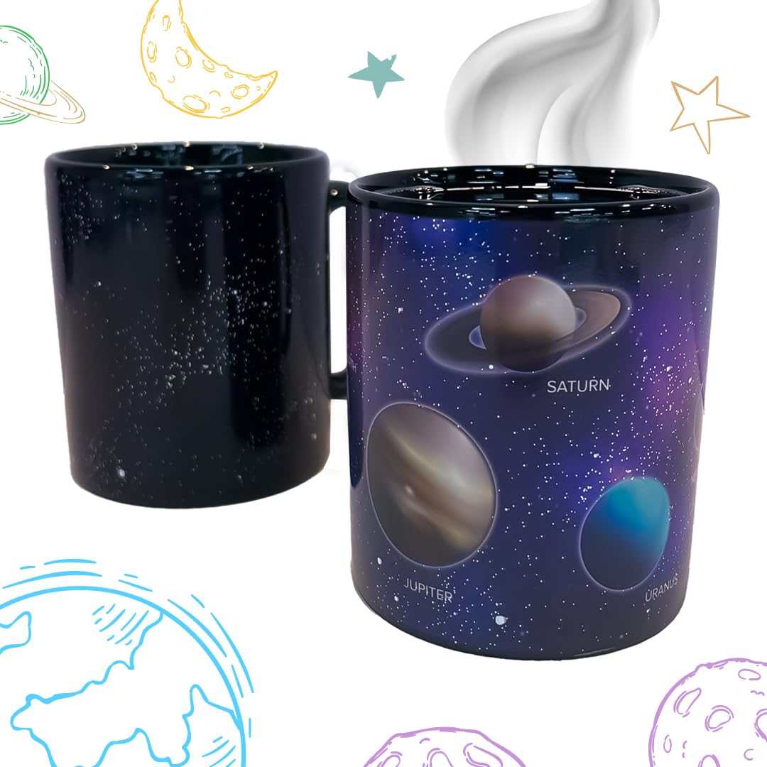 Mad MonkeyMad Monkey Mug Physics, Astronaut Mug, Space Coffee Mug with Colour Changing, Astronomy Gift, 330 ml