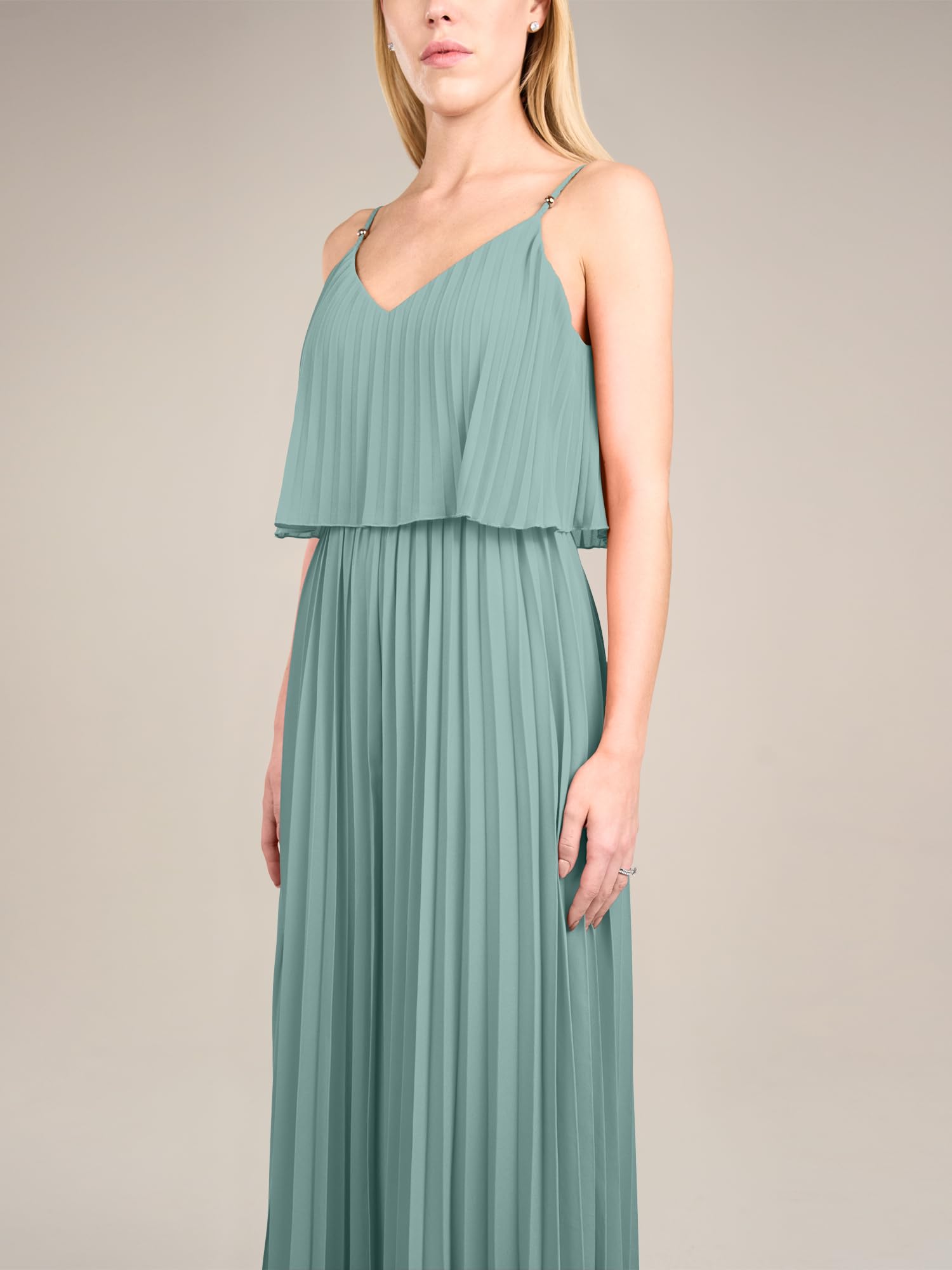 APART Plisseeoverall aus leicht körnigem, plissierten Chiffon mit Plisseefalten,