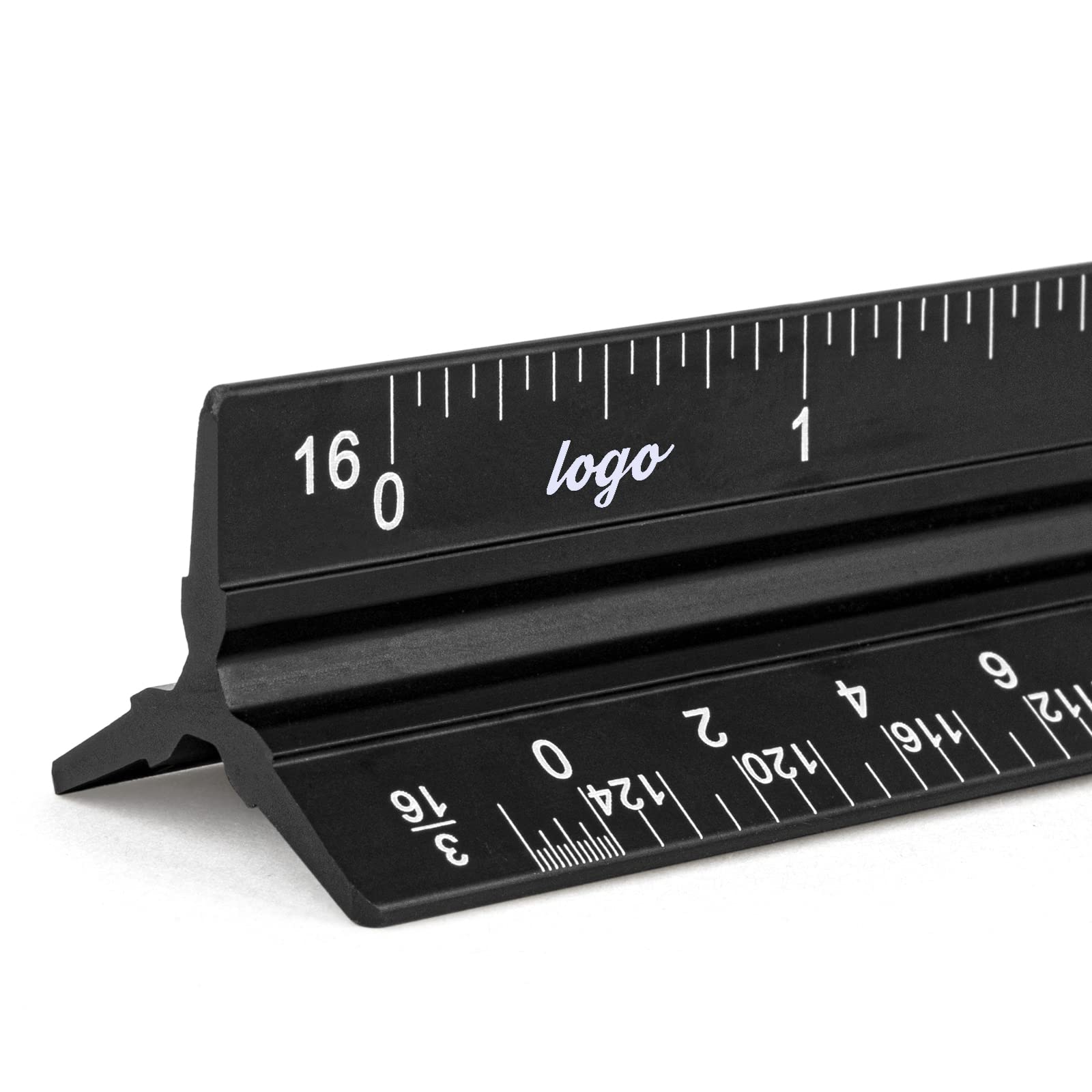 Muka Personalized Architectural Scale Ruler, Imperial Measurements 12 Inch, Laser Engraved