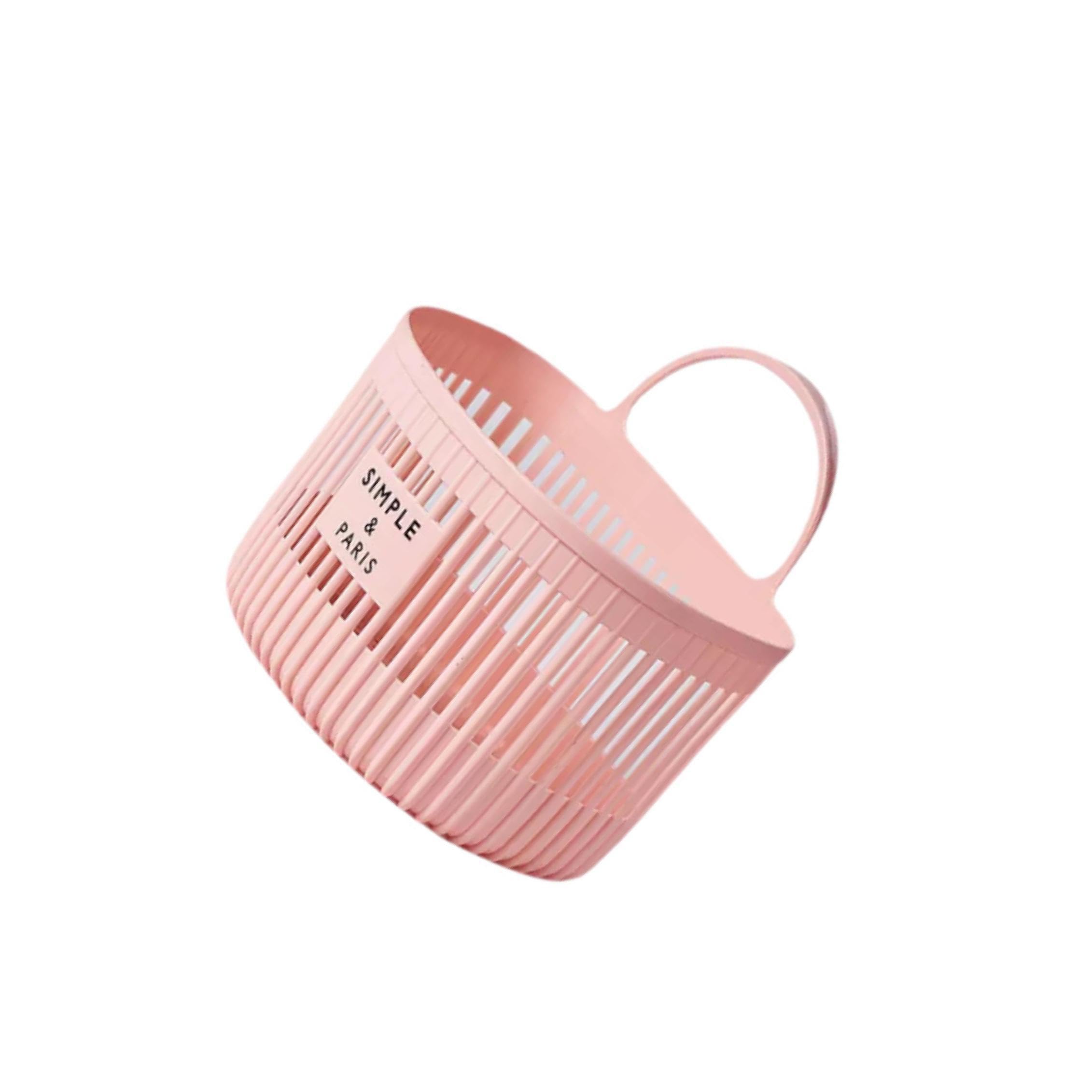 YIXANNX Hanging Storage Basket Wall Mounted Shelves Beautifully , Pink , S