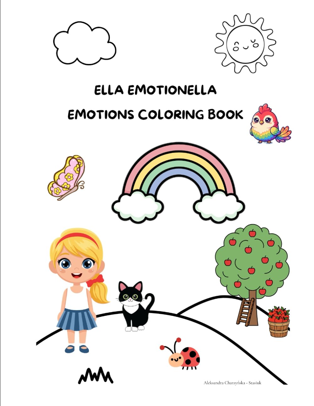 Coloring Book for kids ages 4-8 : Ella Emotionella Emotion Coloring Book: Help discovering emotional world by coloring