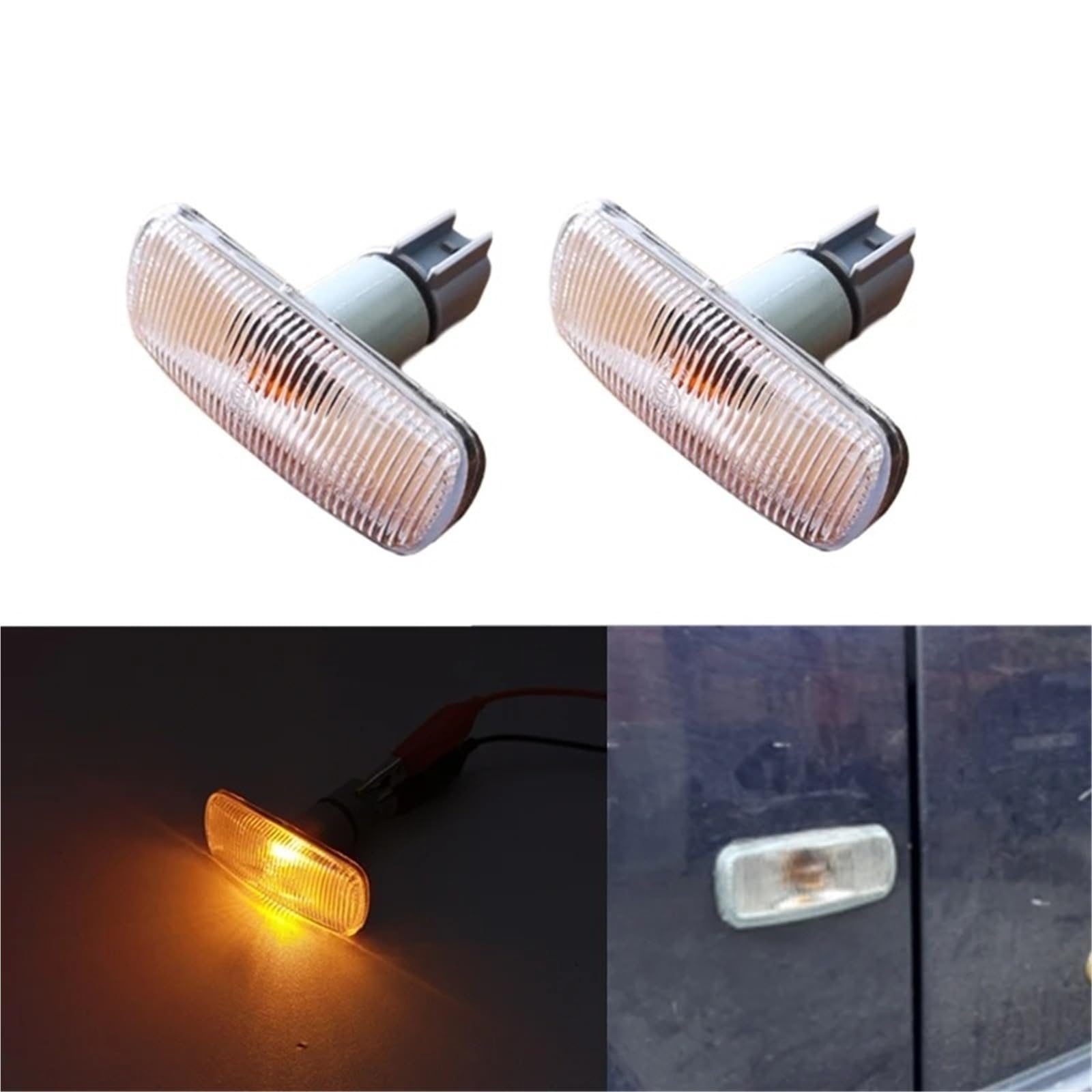 Intermitente Dinámico para Dodge para Journey para Caliber 2007-2011 Luces Laterales De Guardabarros Luz Giro Lateral Giro Lateral LED Ancho Señal De Giro Luz Señal Giro Dinámica