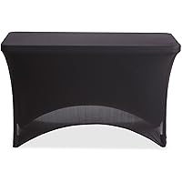 Vista 4 de Mantel de tela elástica Iceberg, Negro, 1