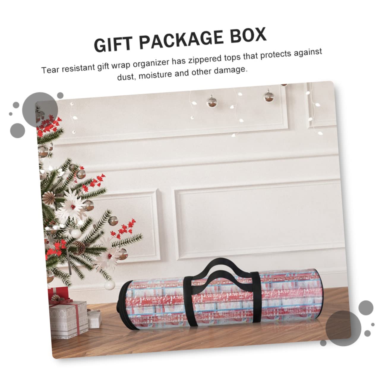 CIMAXIC Christmas Packing Bag Wrapping Organizer Reinforced Bottom Storage Bag