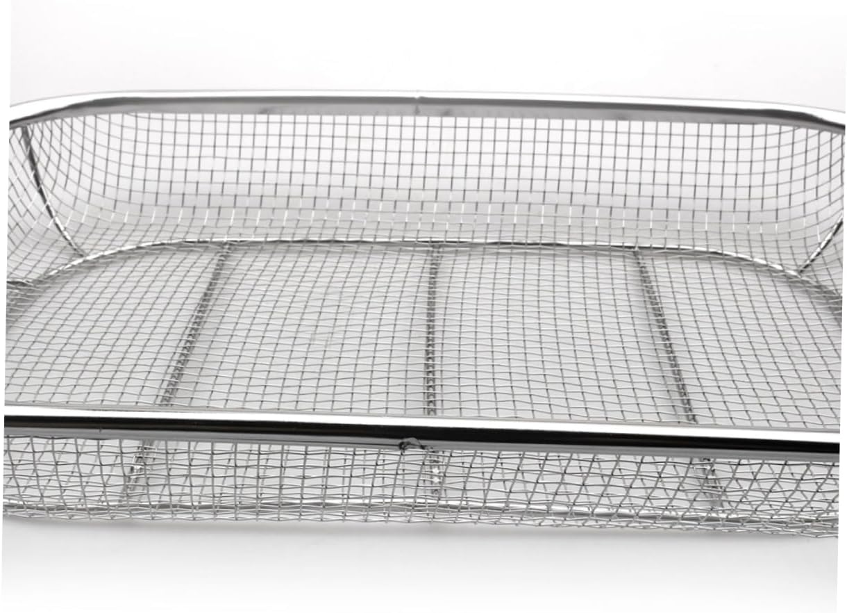 Stainless Steel Bbq Vegetable Basket Drain Tray Grill Accessories Barbecue Rack Grilling Tool