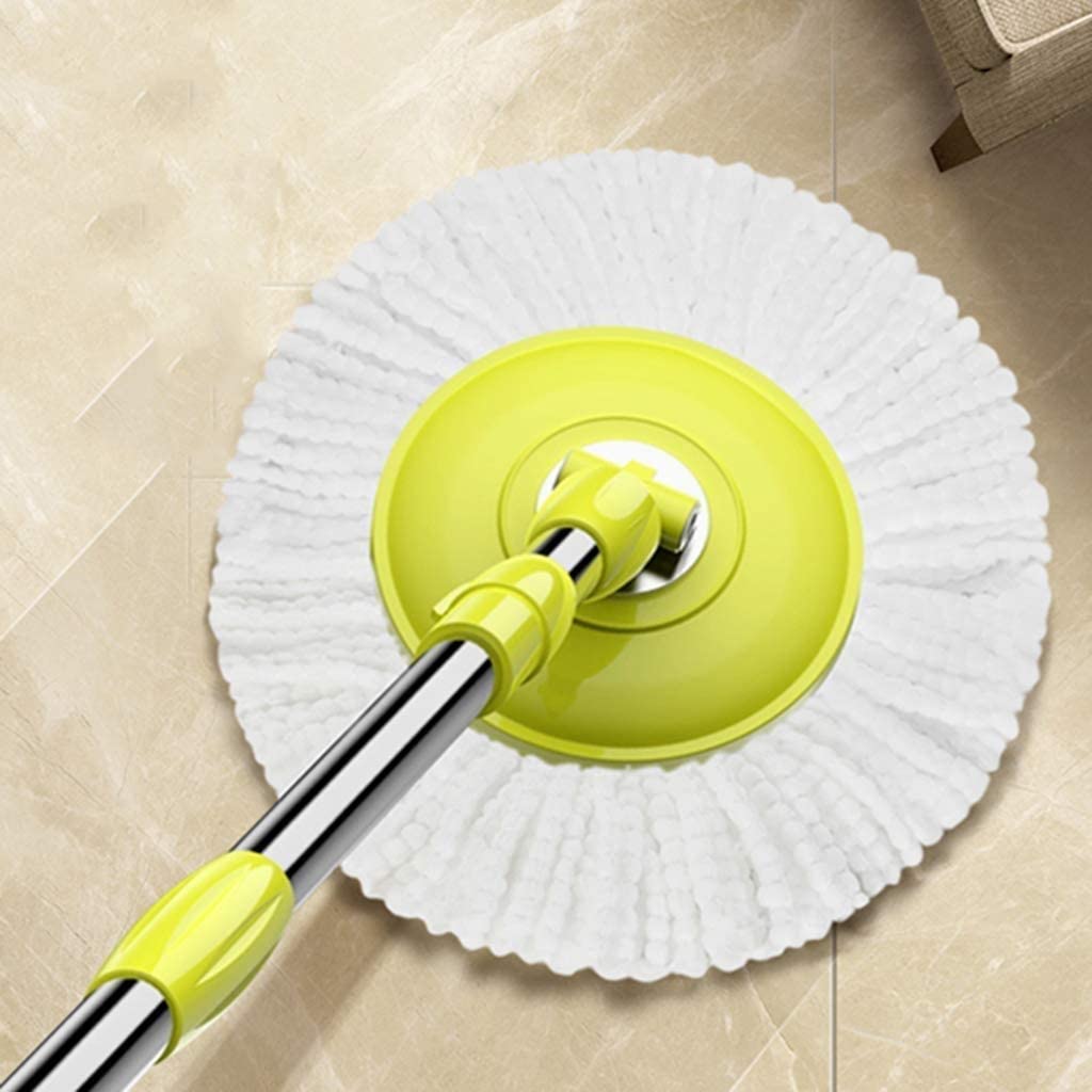 Trapeador Giratorio 360 ​​° Trapeador Giratorio Sistema Limpieza del hogar Trapeador Piso Cubo Kit Limpiador Piso Madera Dura más 5 Cabezales trapeador