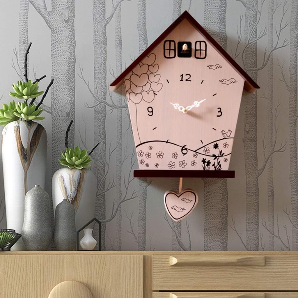 Bird Clock Simple Cuckoo Clock | Modern with Pendulum, Low Energy Consumption and Long-Term Use, Multi Scenario Application