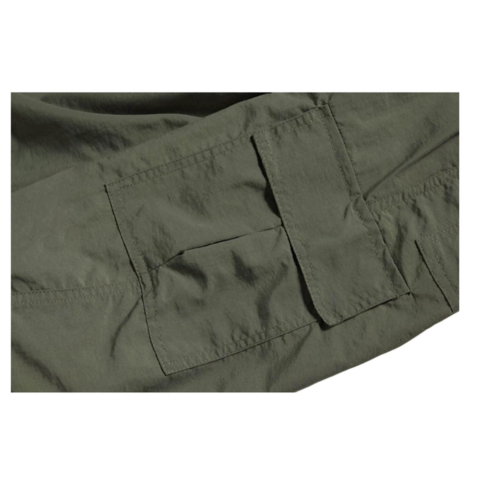 Générique Pantalon Cargo Convertible pour Homme avec Protection UV UPF 50+, idéal pour randonnée et Camping, en Tissu léger et résistant à l'eau, Taille élastique avec Ceinture Ajustable