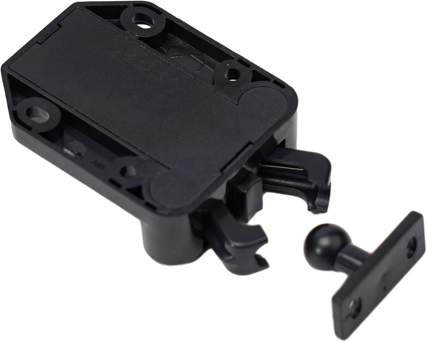 Push To Open Latch Touch Release Catch Cabinet Door Opener Drawer Push Lock No Handle Mechanism ABS Plastic Latch for Kitchen Bedroom Furniture Black 4 Pack