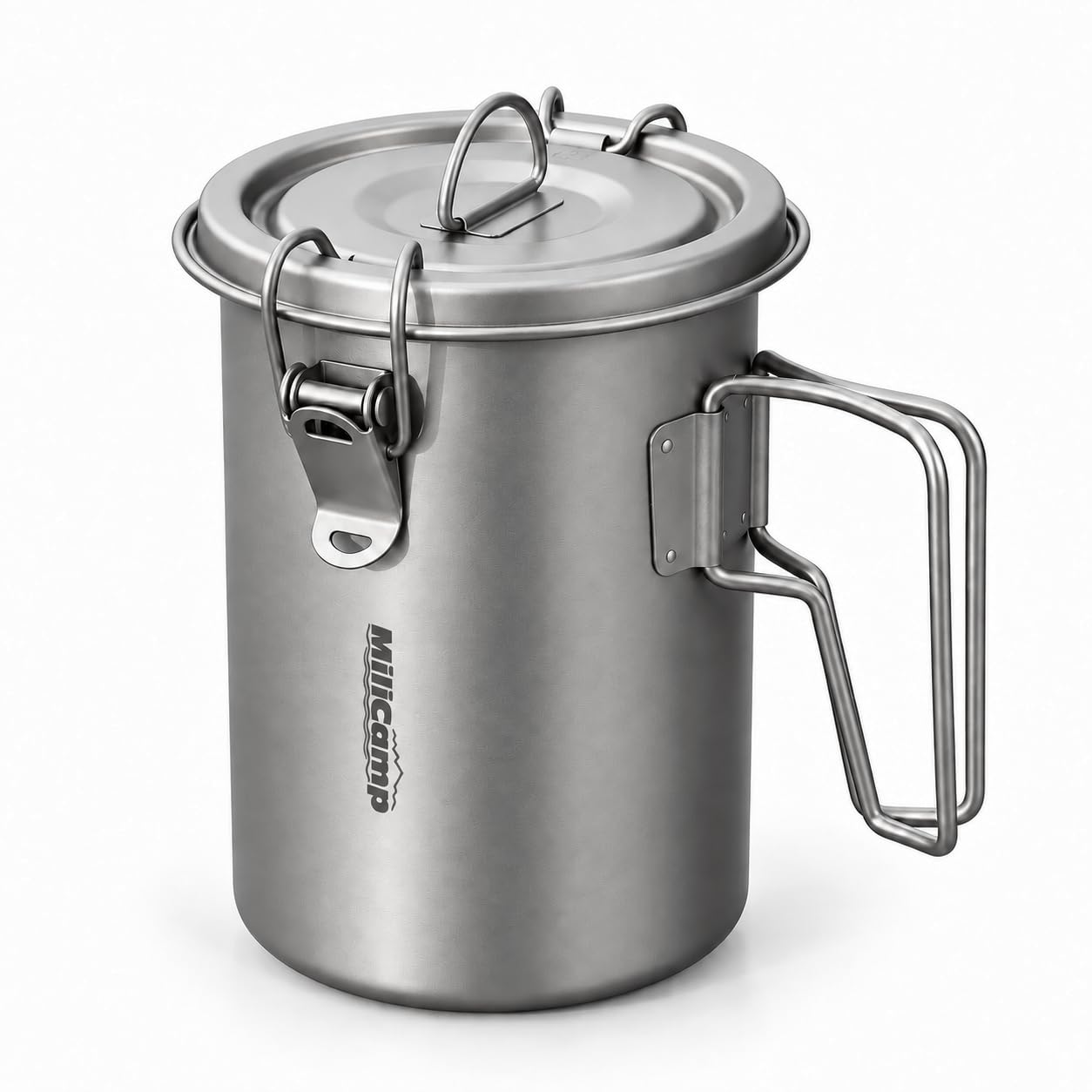 MiliCampアウトドア チタン炊飯器 ライスクッカー キャンプ クッカー ポット (単品(レギュラー))