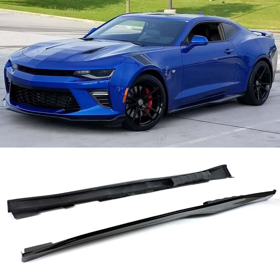 Amazon | 塗装グロスブラックZL1スタイルサイドスカートロッカー