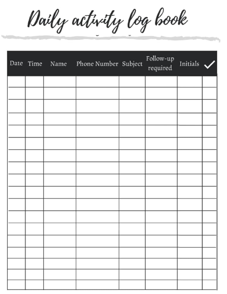 Amazon.com: Daily activity log book: Keep Important information, activity log, notes and your activity in a day,120 Pages. Pad is 8.5 Inches By 11 Inches (Activity Log): 9798795362076: log book, Mix: Books amazon-com-daily-activity-log-book-keep-important-information-activity-log-notes-and-your-activity-in-a-day-120-pages-pad-is-8-5-inches-by-11-inches-activity-log-9798795362076-log-book-mix-books
