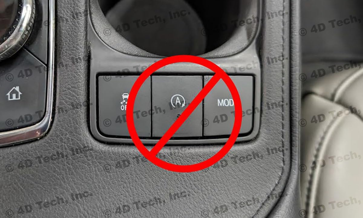 4D Tech Auto Start Stop Eliminator - Easy-Install Autostop Eliminator Made for 2019-2023 Cadillac XT4 - Compatible Cadillac XT4 Accessories