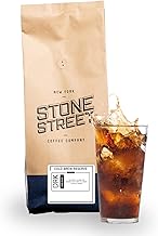 Stone Street Cold Brew Coffee, Strong & Smooth Blend, Low Acid, 100% Arabica, Gourmet Coffee, Coarse Ground, Dark Roast, Colombian Single Origin, 2 LB
