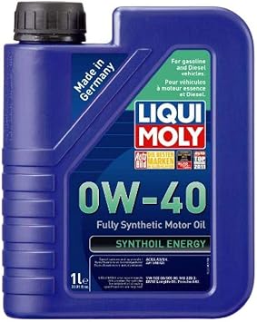Liqui Moly 2049-6PK Synthoil Energy 0W-40 Motor Oil - 1 Liter, Pack of 6