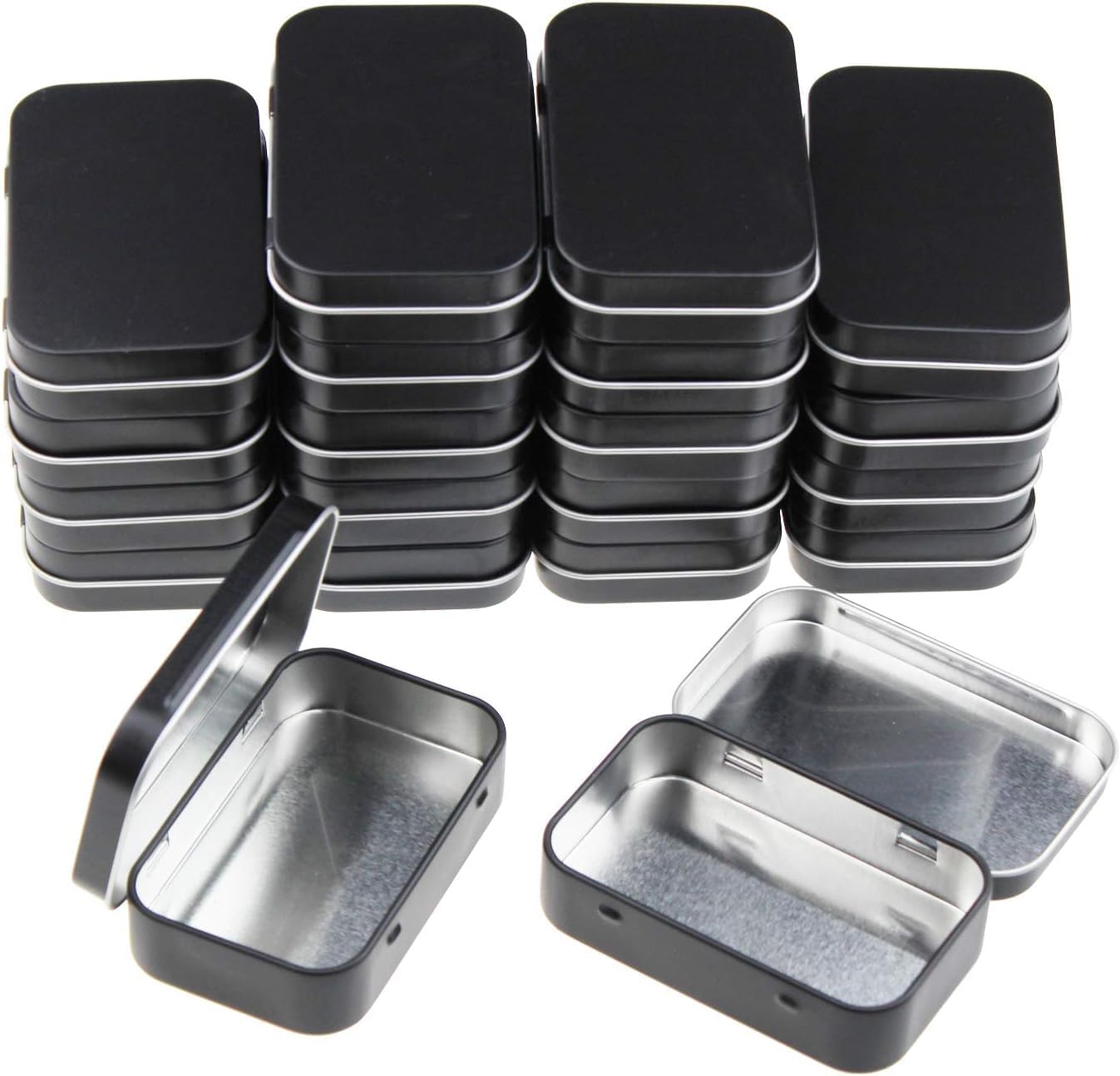 Metal Rectangular Empty Hinged Tins