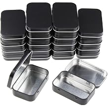 20 PCS Mini Tins with Lids, Small Metal Tin Container Slide Lid for Storage, Lip Balm Tins