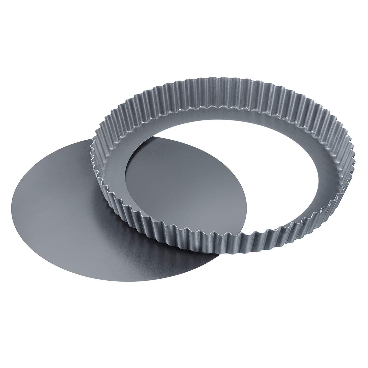Westmark Quicheform mit Hebeboden, Ø 28 cm, mit Antihaftbeschichtung, kaltgewalzter Stahl, Back Profi, Anthrazit, 33932260