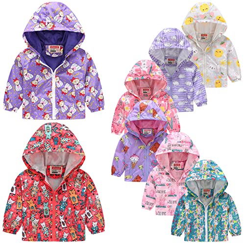 Toddler Baby Jackets Boys Girls Kids Hoodie Coats Outerwear Clothes Zipper Windbreaker Jackets (Brown, 3-4 Years)4