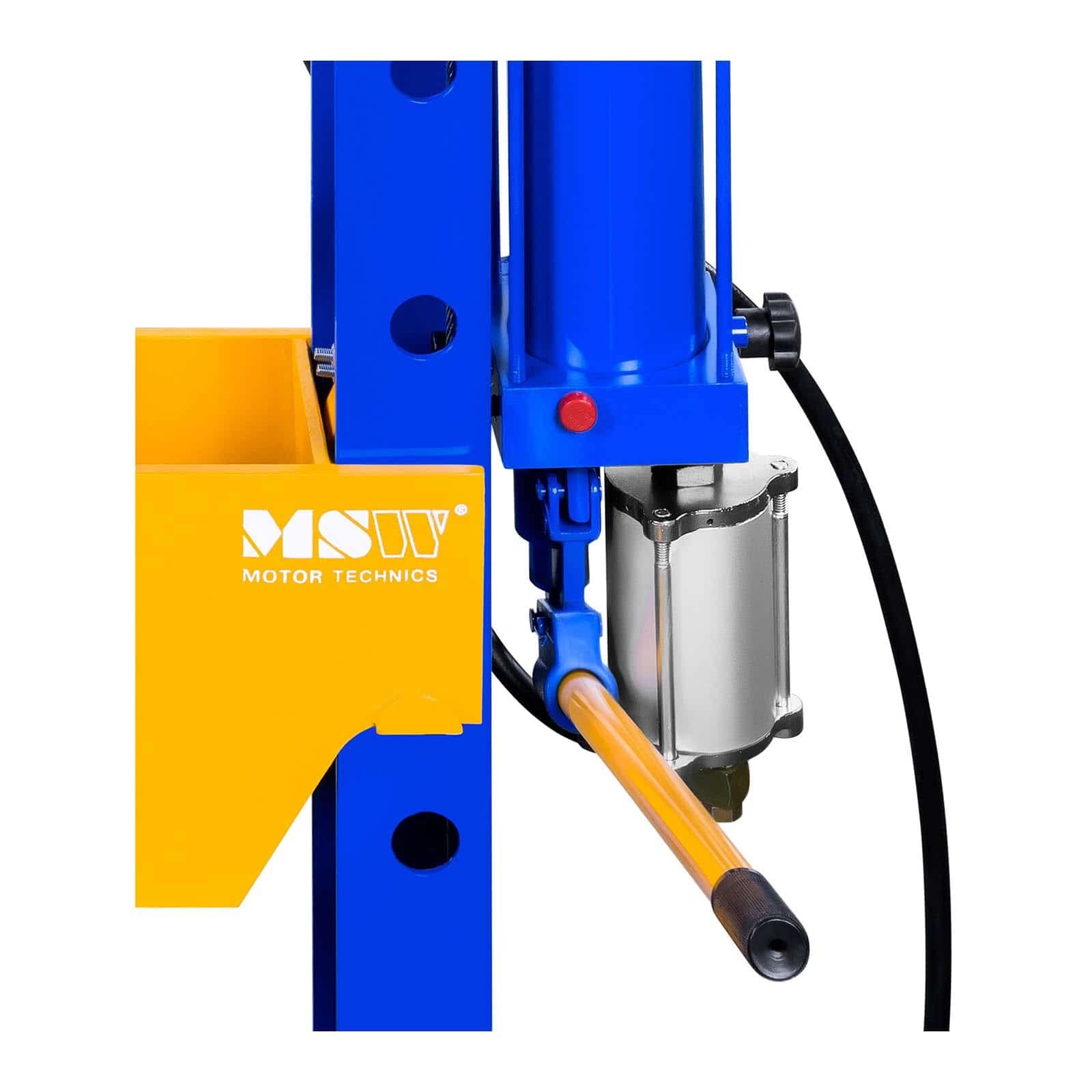 MSW Presse d'Atelier Hydropneumatique MSW-WP-50T-P (Force de Pression Max. de 50 000 kg, Hauteur de Travail 350-1100 mm, réglable en Hauteur sur 8 Positions)