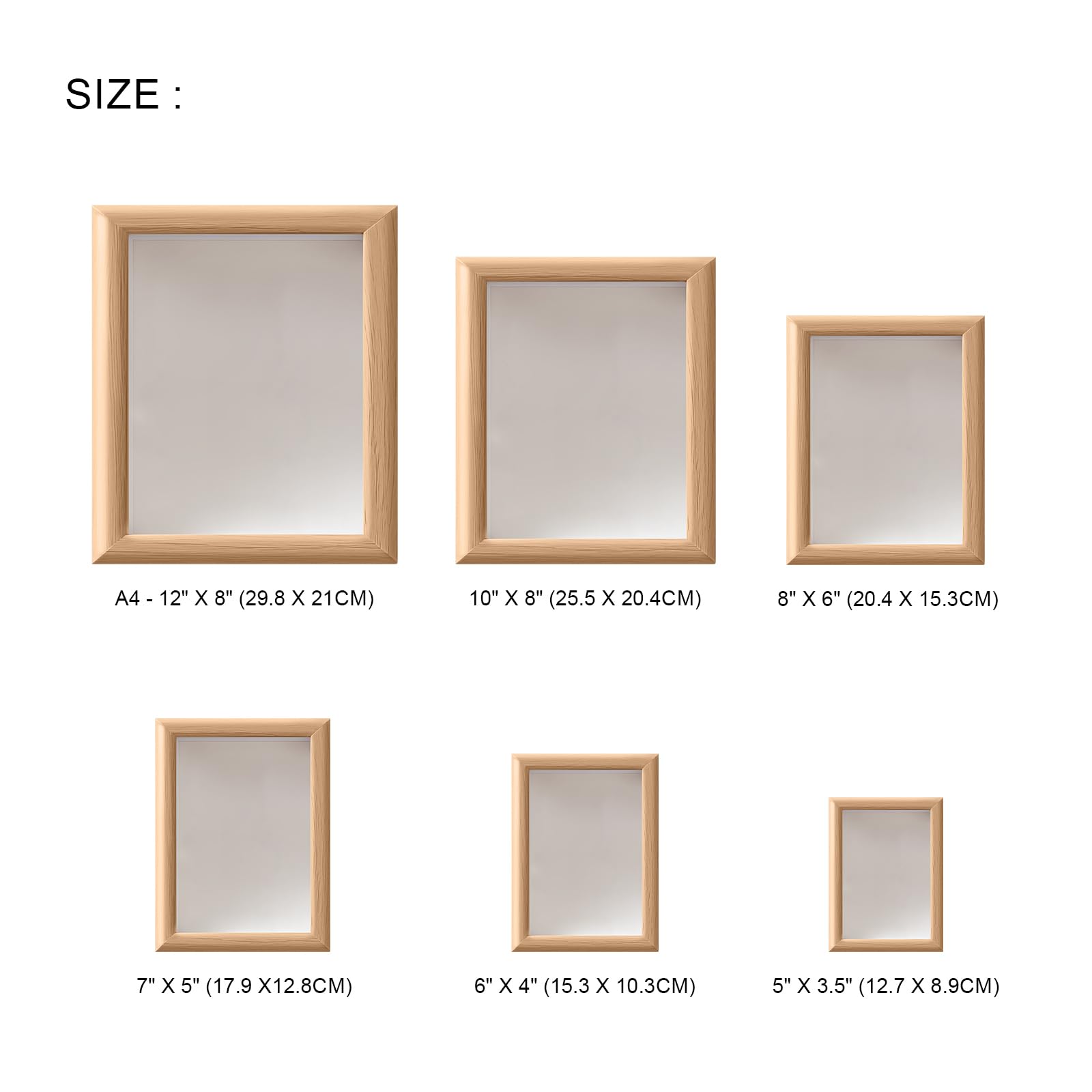 Cornice a giorno per foto e poster - In legno rosso