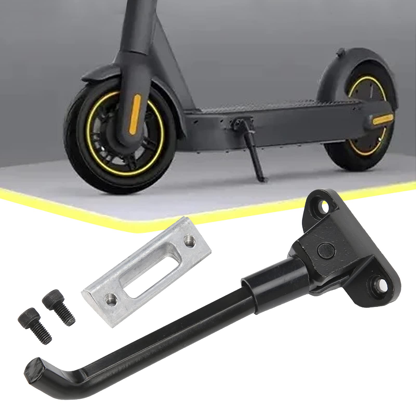 Keenso Electric Scooter Kickstand, 18cm Aluminum Alloy Electric Scooter Kickstand Parking Stand Feet Support Holder for Ninebot G30