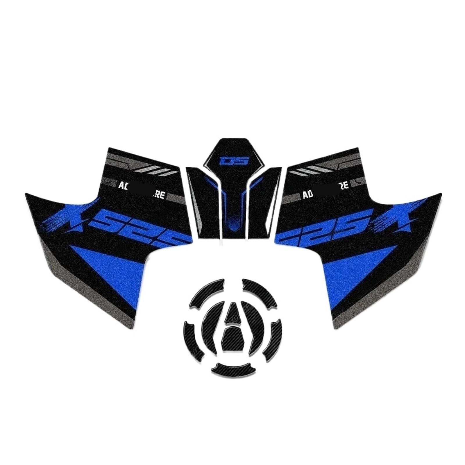 Motorcycle Gas Tank pad for VOGE Valico DS525X 525DSX DSX525 DS 525X Tank Pad Sticker Motorcycle Fuel Protection Decals Anti-Slip Gas Protectors