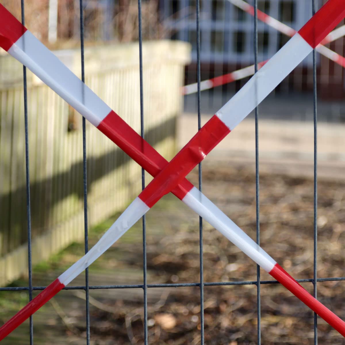 Nastro di segnalazione per delimitare zone, nastro segnaletico, sicurezza e avvertimento, nastro per segnaletica da 200 m - Ofituria (6 nastri, giallo/nero)