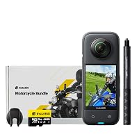 Insta360 X3 Kit Moto - Action Cam 360 impermeabile con sensore da 1/2"