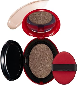 Air Cushion Foundation Make-up, SPF40 PA++ Super Fit Air Cushion Foundation Make-up, Invisible Pore Brightening Cream, Full Coverage, Durable, Waterproof #23N, 18g
