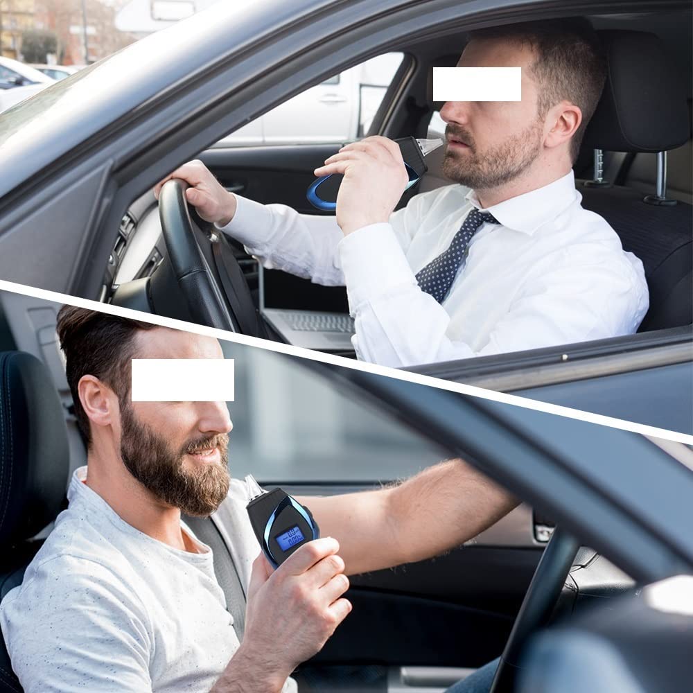 Przenośny alkomat, cyfrowy alkomat LCD ręczny alkomat alkomat analizator ze smyczą Test pijany