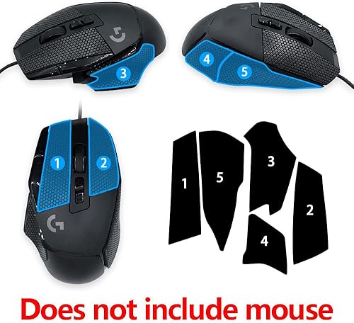 Miniatura 5 de Paneles laterales de ratóncinta de agarre antisudor para Logitech G502 X Lightspeed inalámbricocableadoG502 X Plus Gaming Mouse (G502 X Cinta de