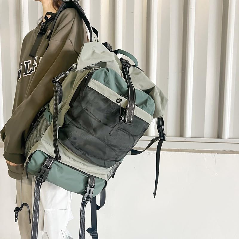 Outdoor sports hiking backpack, large capacity, ultra-light, unisex (black)4