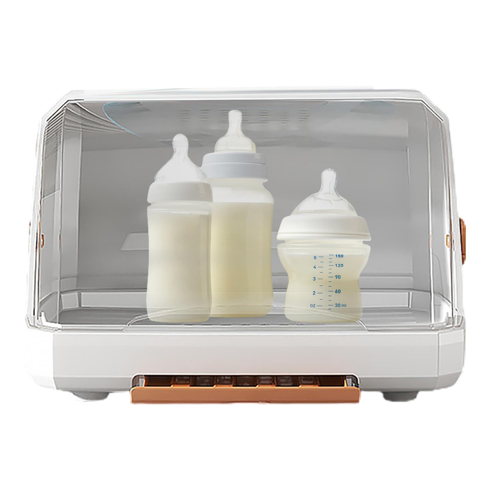 Droogrek voor babyflessen, opbergdoos, verwijderbare afvoerbak, compact