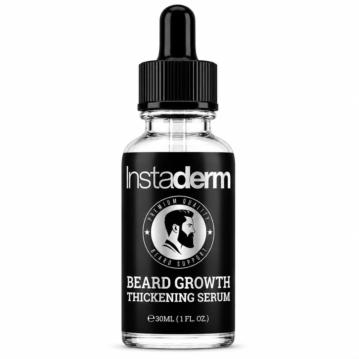 Beard Growth Serum – Peptide & Botanical Formula – Helps Improve the Appearance of Patchy Beards, Softens & Conditions Facial Hair for a Fuller, Thicker, Healthier-Looking Beard.