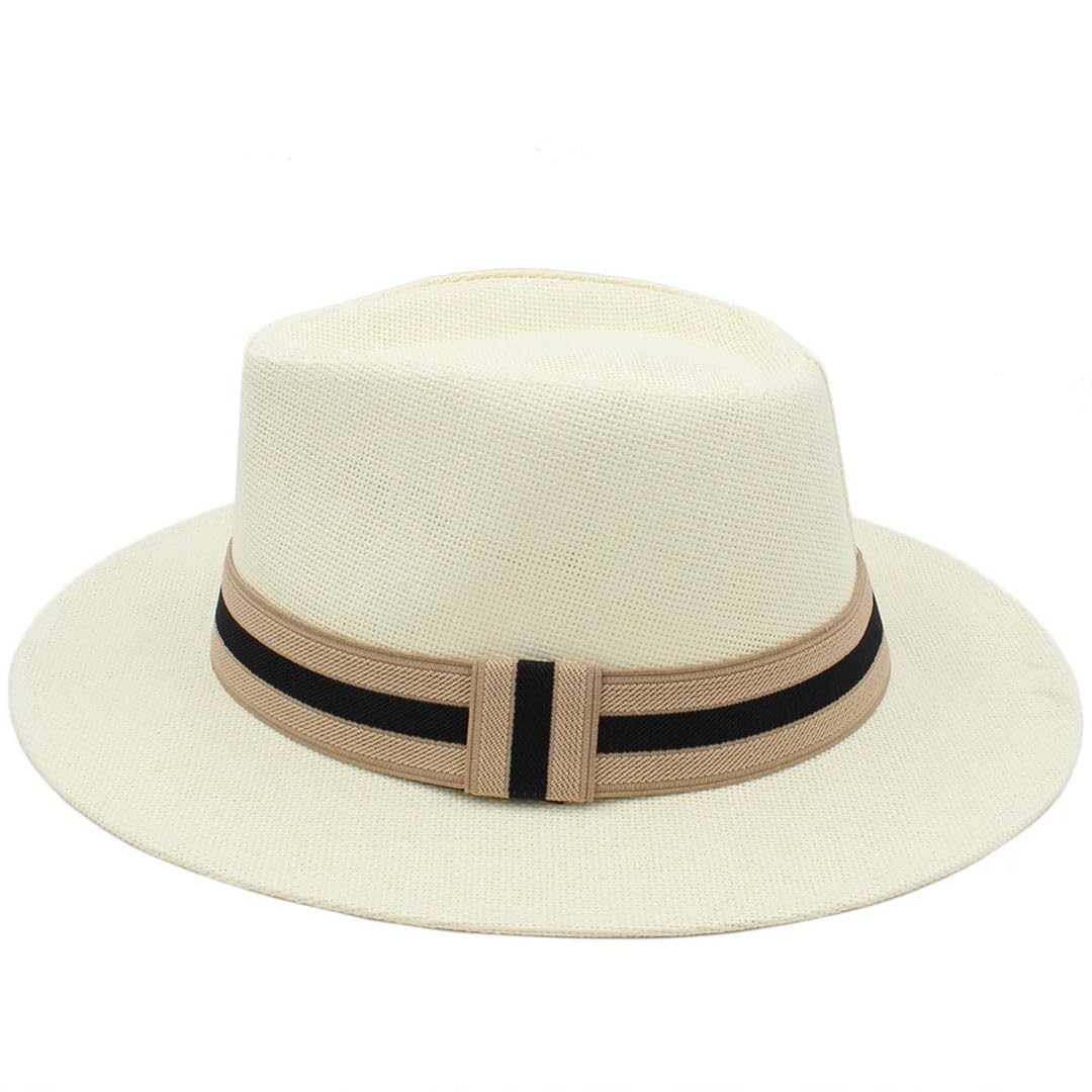 Cappello Panama in paglia da uomo e donna, classico, ampio, Sombrero, spiaggia, viaggi all'aperto