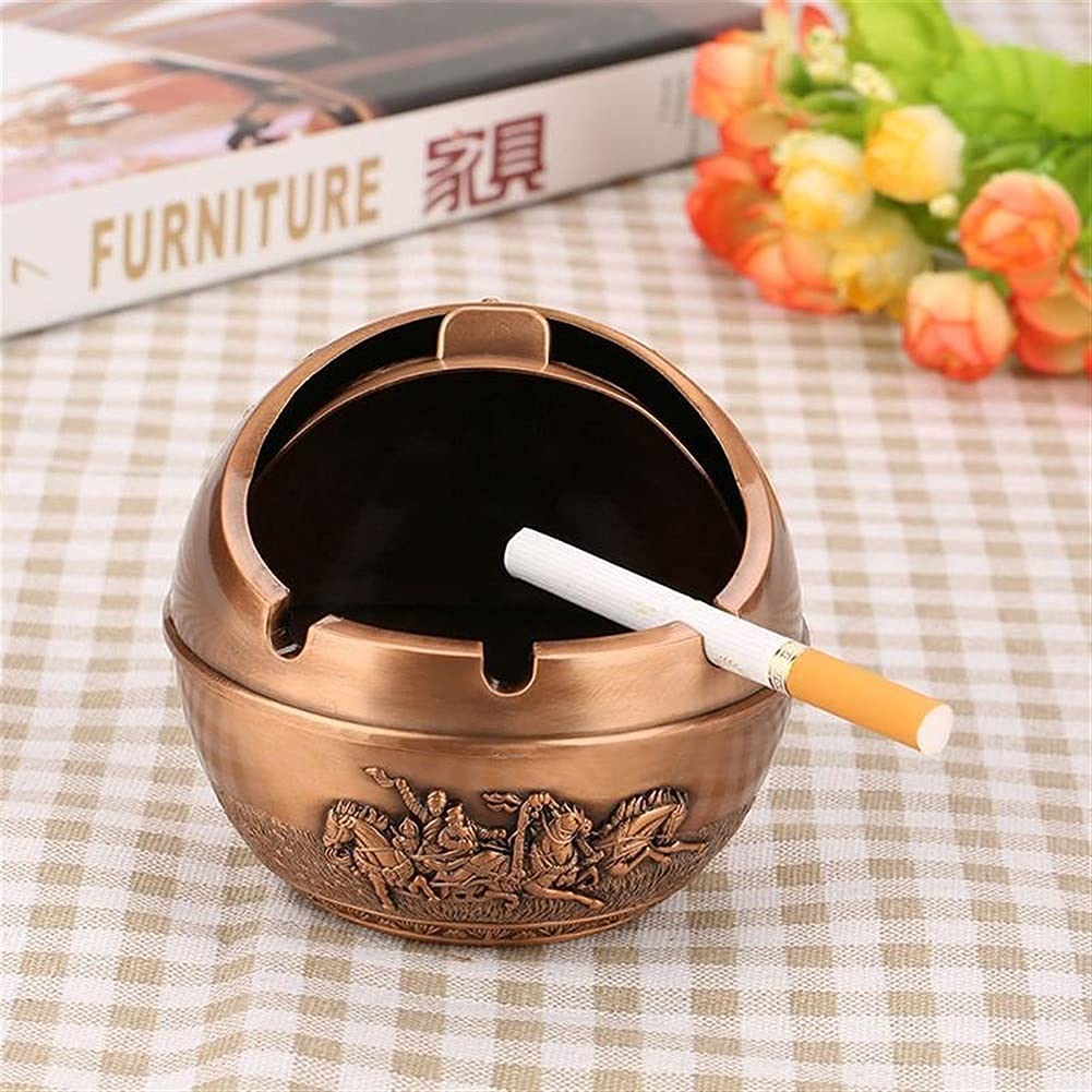 Posacenere in vetro con coperchio, vintage anni 70 - Arredamento e
