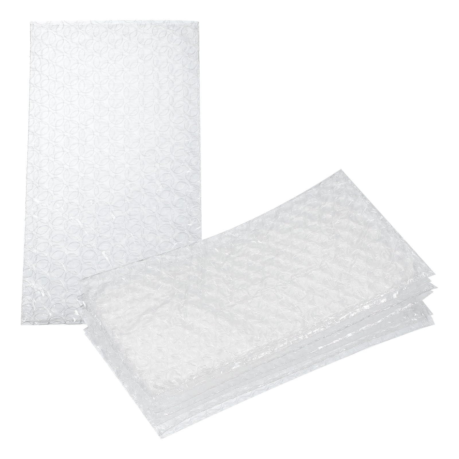 sourcing map Bubble Pouch Wrap Bags Cushioning Bags 7.09 x 3.94" Double Wall Thickening Shockproof Foam Protective for Moving Shipping Packing Storage (Pack of 300, Clear)