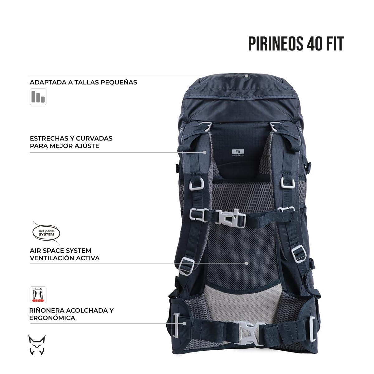 ALTUS PIRINEOS 40 FIT Mochila 40 Litros | Ergonomía FIT