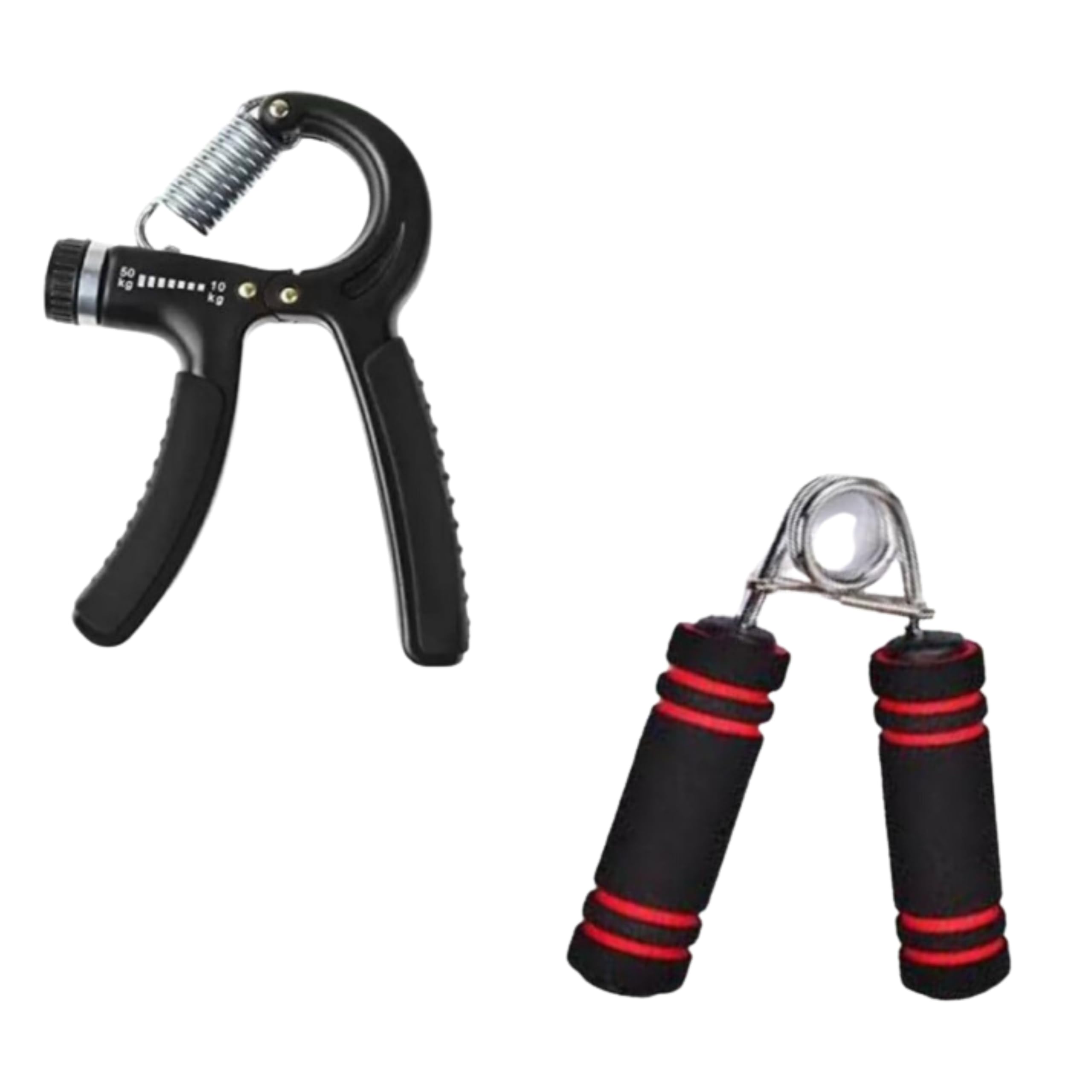 KP FITZONE Hand Gripper Forearm Exerciser Wrist Fitness Foam Hand Grip with Adjustable Spring | Hand Exerciser | Hand Grip | Fitness Grip (HG1) (Black)-image-46