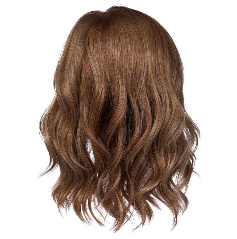 Raquel Welch Simmer Elite Layered Shoulder Length Wig With Lightweight Hand-Tied Base, Petite Cap - RL12/22SS SS Cappuccino