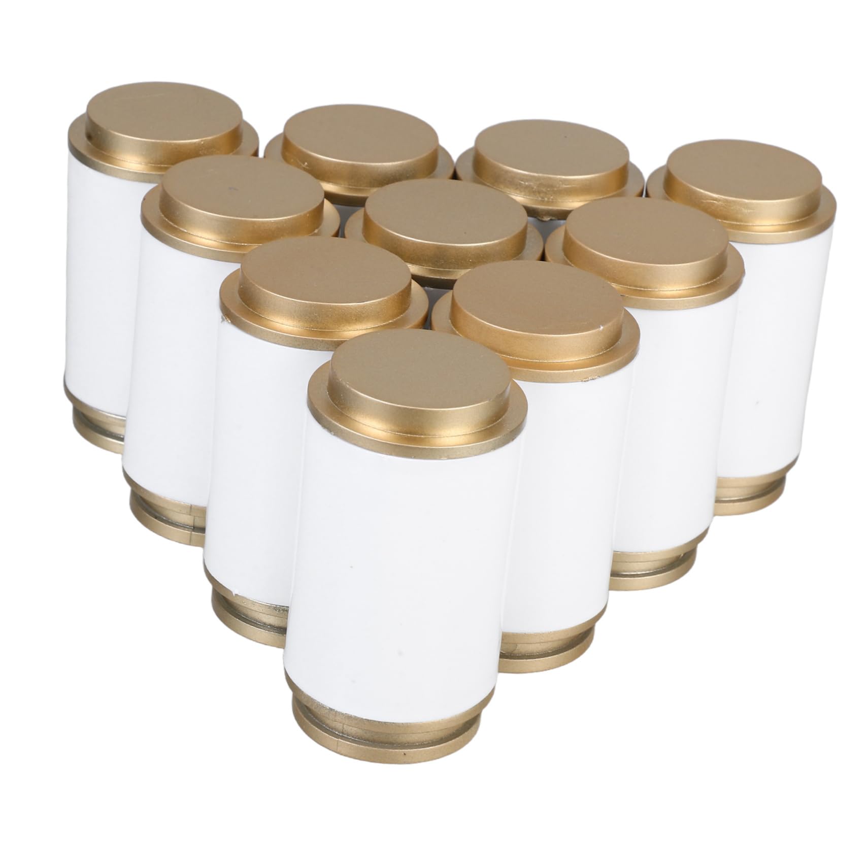 Cabilock Curtain Rod Ends Decorative Cap Plastic Finials for Living Room Sleek Pack