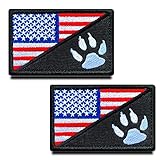 Mit Haken und Schlaufe zur Befestigung an taktischen Hunde-Rucksäcken, Westen, Geschirr, Halsband, Kleidung und anderen Kleidungsstücken