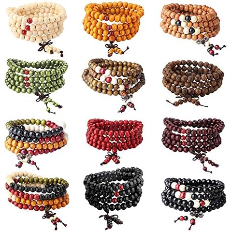 Pulseras de cuentas de Mala de MILACOLATO Cover